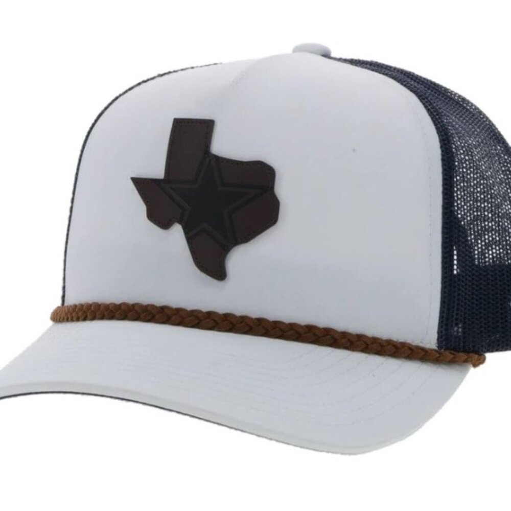 Hooey x Dallas Cowboys White/Blue Cap With Brown Texas Logo Patch